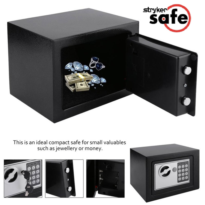Digital Cash Safe, Best Home Safe in Pakistan, Digital Safe Box Household Money Mini Safes Small Steel Bank Safety Security Box Keep Cash Jewelry Or Document Securely With Key