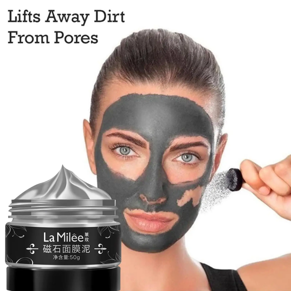 50g Magnetic Facial Mask kit Mineral-Rich Dead Sea Mud Masque Blackhead Removal Deep Pore Cleaning Face Mask Skin Care