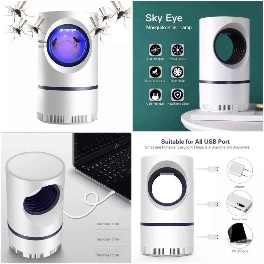 Mosquito Killer Round Lamp USB Mosquito Repellent LED Anti-mosquito UV Electric Mosquito Trap Outdoor Insect Killer