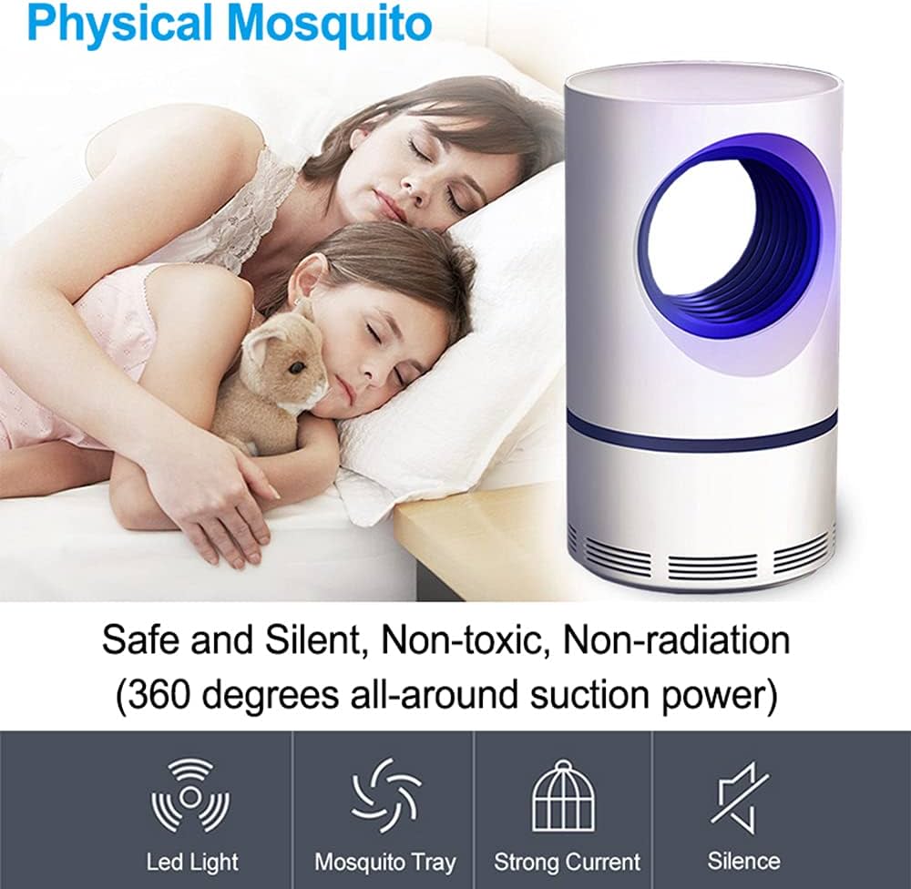 Mosquito Killer Round Lamp USB Mosquito Repellent LED Anti-mosquito UV Electric Mosquito Trap Outdoor Insect Killer