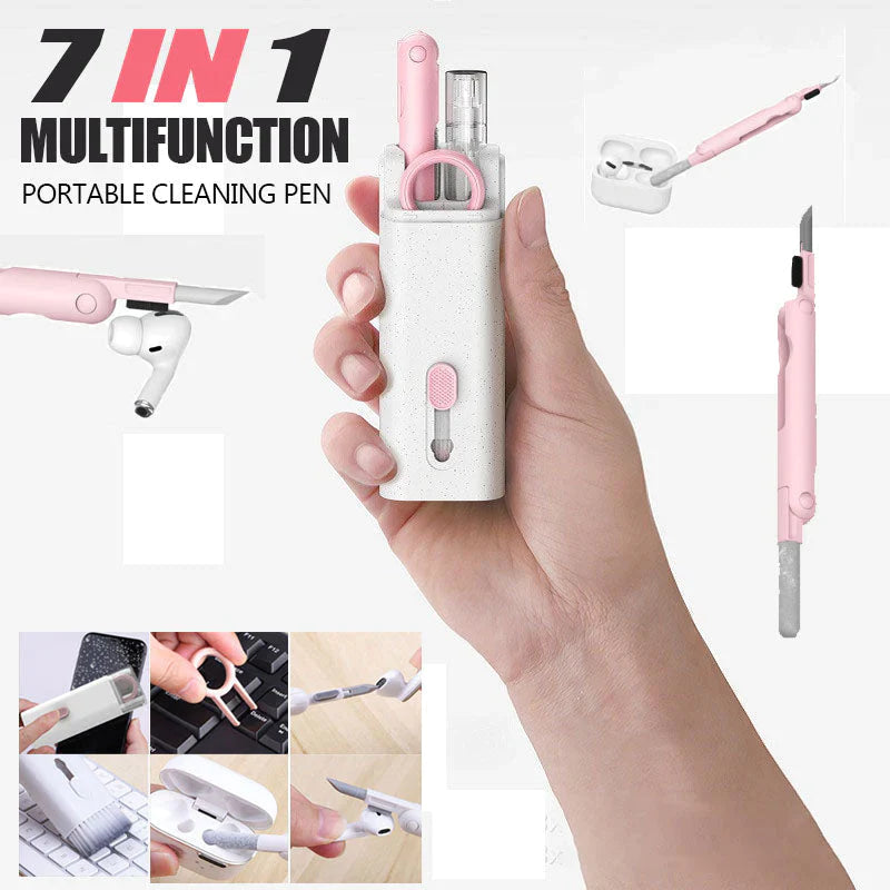 7 in 1 Computer Keyboard Cleaner Brush Kit Earphone Cleaning Pen For Headset iPad Phone Cleaning Tools Cleaner Keycap Puller Kit