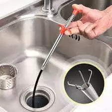Flexible Metal Wire 60cm for Kitchen Sink Cleaning Hook Sewer Dredging